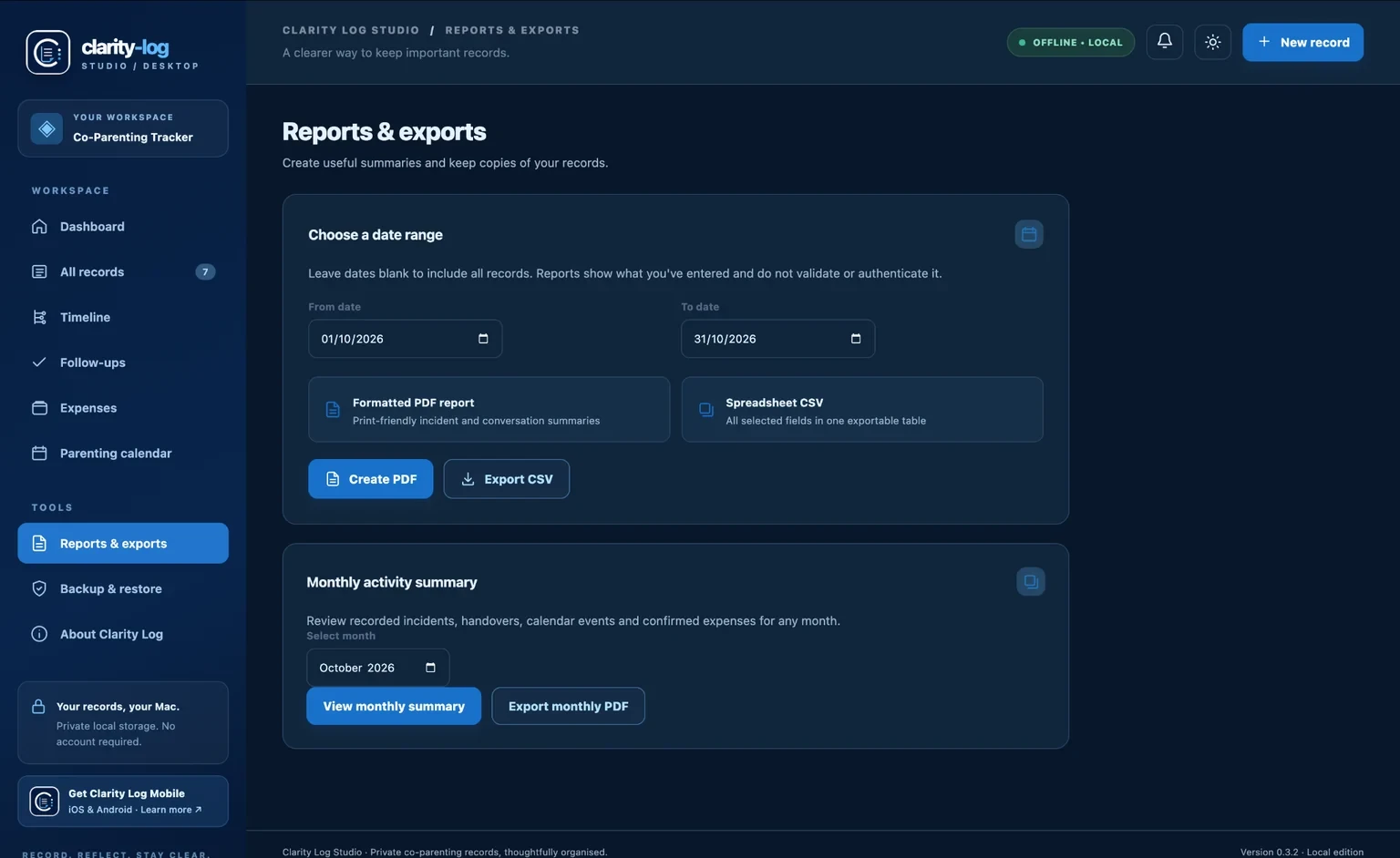 Turn records into useful reports